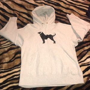 Grey thick doggy hoodie
